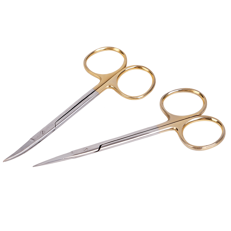 Medical Scissors - สแตนเลสสตีลทางการแพทย์ทันตกรรมผ่าตัดกรรไกรตรงปลายโค้ง Hemostatic Forceps Ophthalmic กรรไกรจัดฟันเครื่องมือ