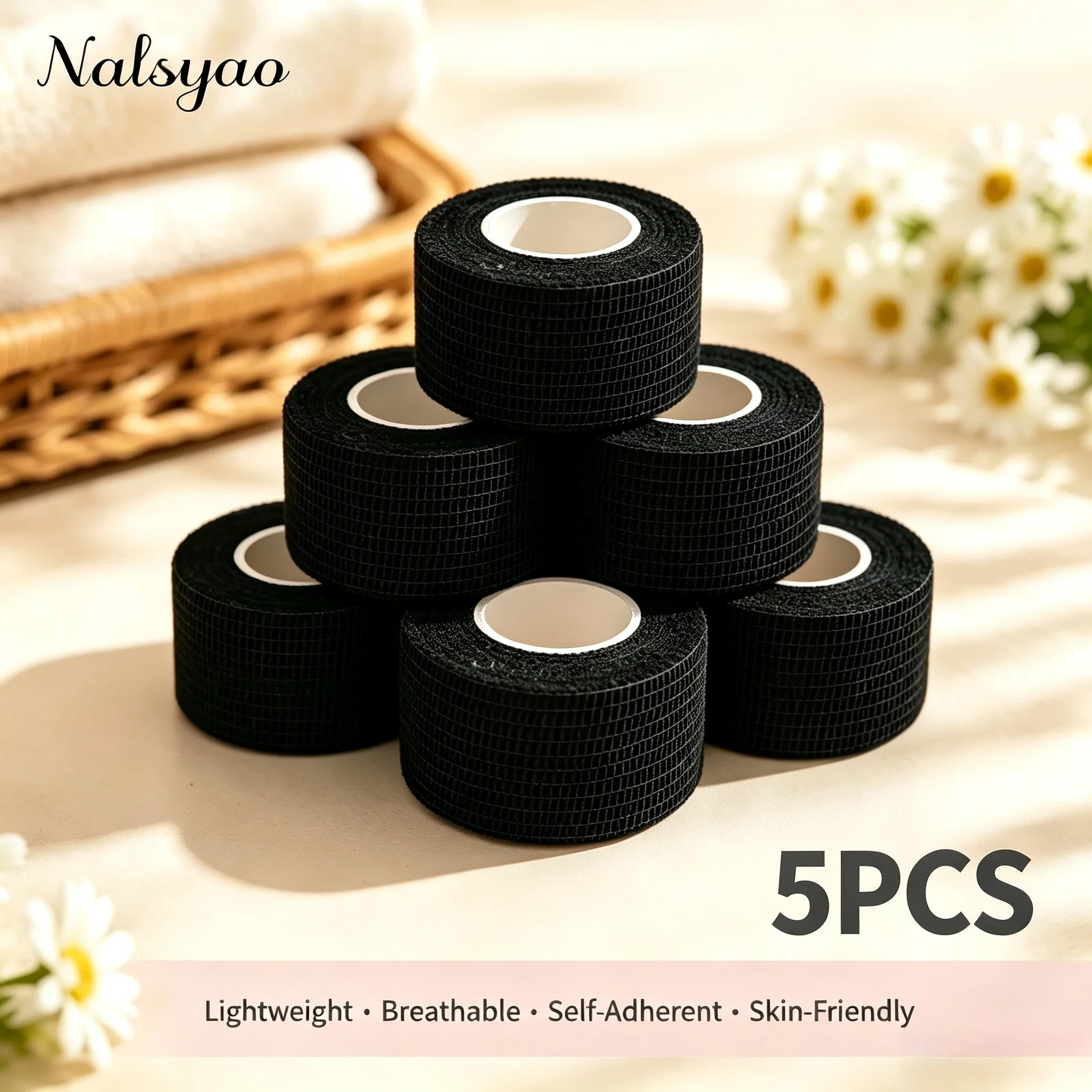 Medical Tape - 2.5 ซม. ผ้าพันแผลทางการแพทย์แบบยืดหยุ่น ระบายอากาศได้ดี เหมาะสำหรับกีฬา เทปพันตัวเอง