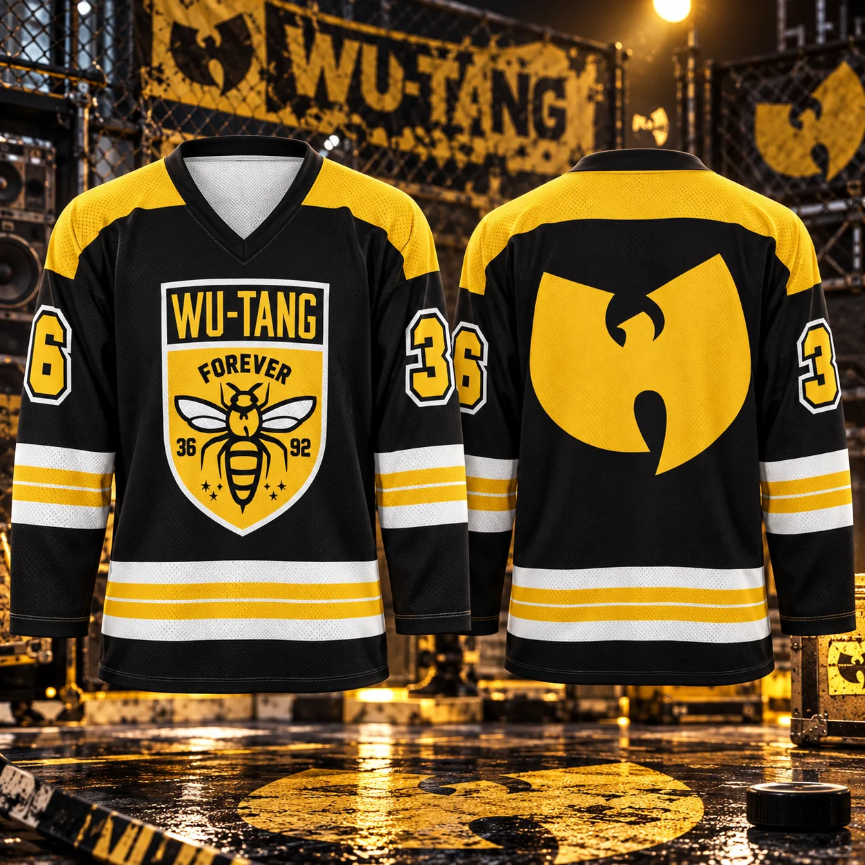 Bandage - เสื้อฮอกกี้ทีมฮิปฮอป Wu-Tang Clan รุ่น Forever 36