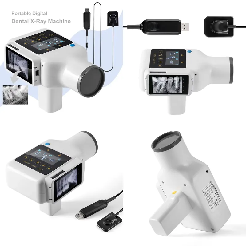 Xlab Medical - เครื่องเอกซเรย์ฟันแบบพกพา พร้อมจอแสดงผลในตัว เซ็นเซอร์ RVG ดิจิทัลสำหรับใช้ในช่องปาก และหน้าจอสัมผัส