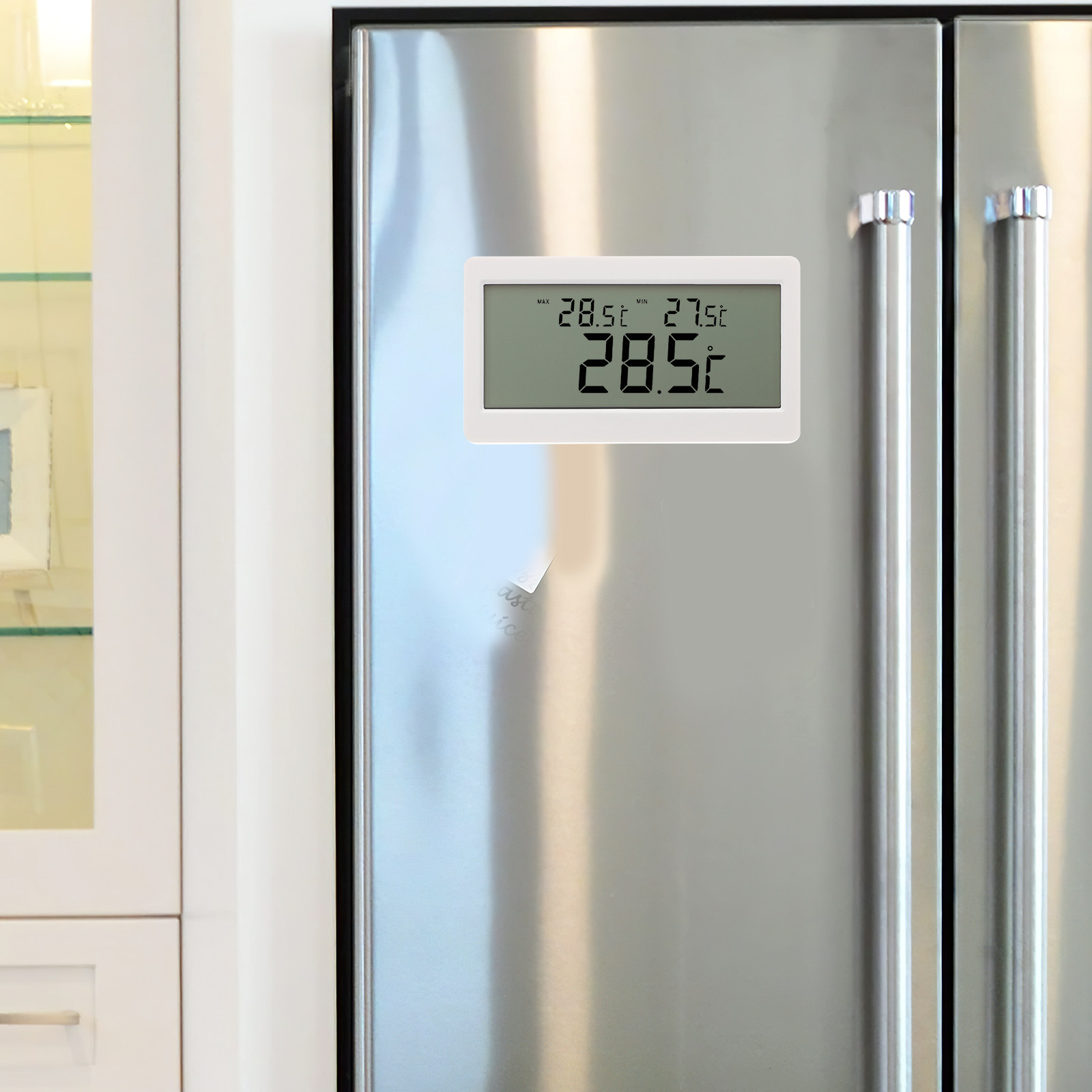Thermometer Digital - เครื่องวัดอุณหภูมิและความชื้นดิจิทัลขนาดเล็ก – สำหรับใช้ภายใน/ภายนอกอาคาร จอ LCD แสดงผลความชื้นและอุณหภูมิ