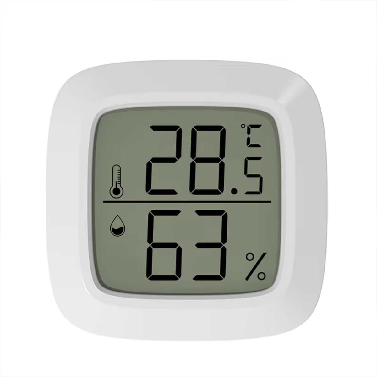 Thermometer Digital - เครื่องวัดอุณหภูมิและความชื้นแบบดิจิตอล LCD ขนาดเล็ก สำหรับวัดอุณหภูมิและความชื้นภายในห้อง เซ็นเซอร์วัดอุณหภูมิและความชื้นในบ้าน