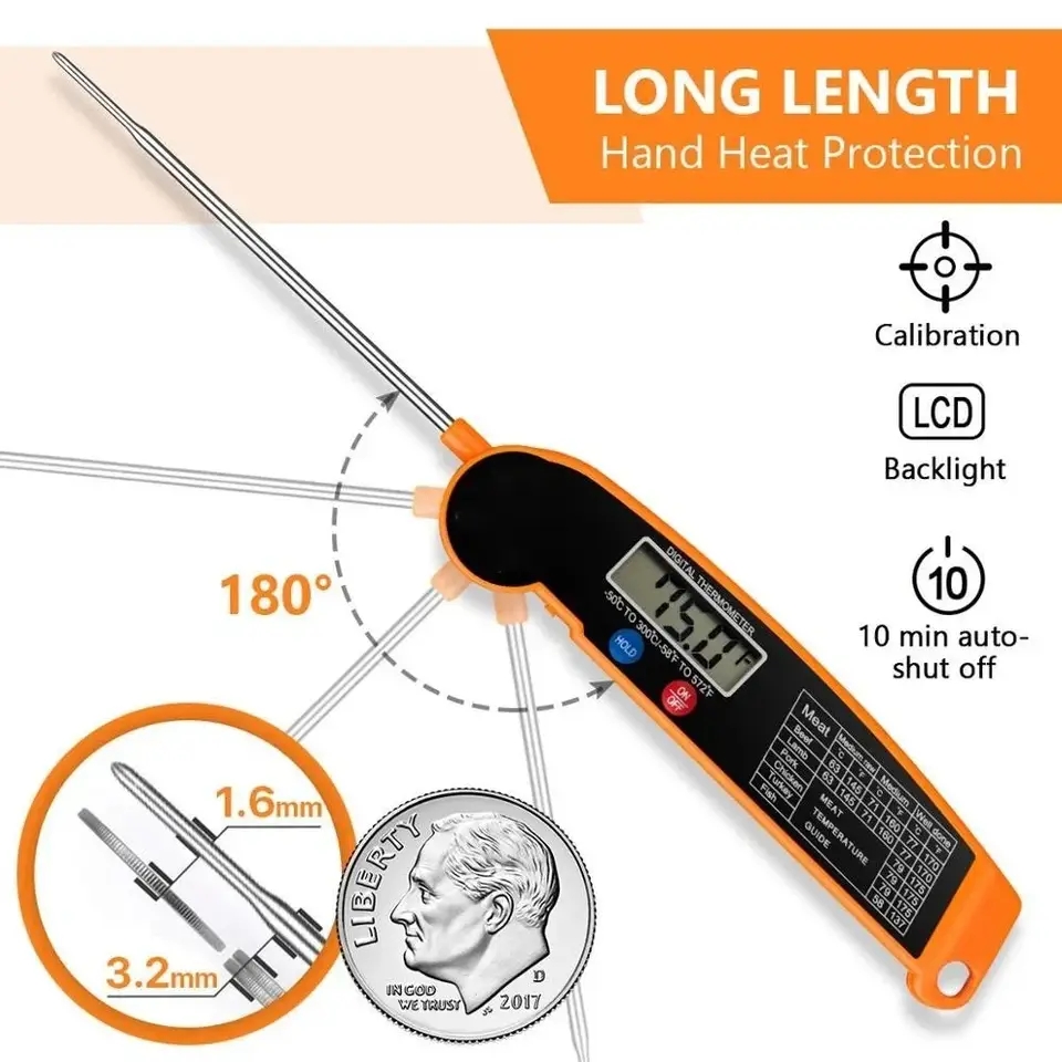 1 ชิ้น เครื่องวัดอุณหภูมิอาหาร - Thermometer Digital บทวิจารณ์และราคา