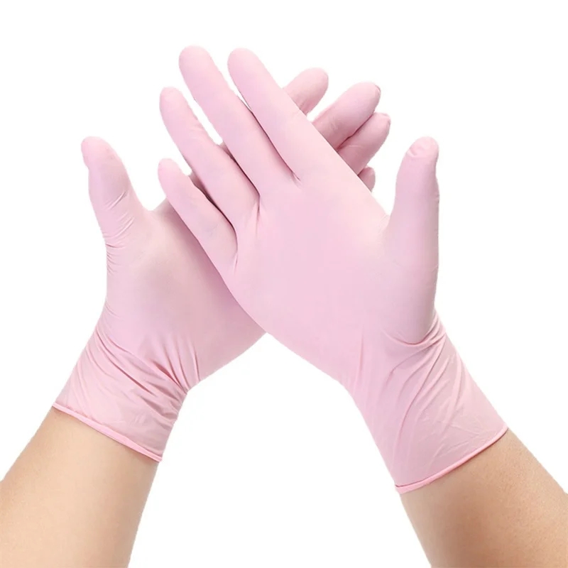 20/50/100PCS สีชมพูถุงมือไนไตร - Medical Gloves บทวิจารณ์และราคา