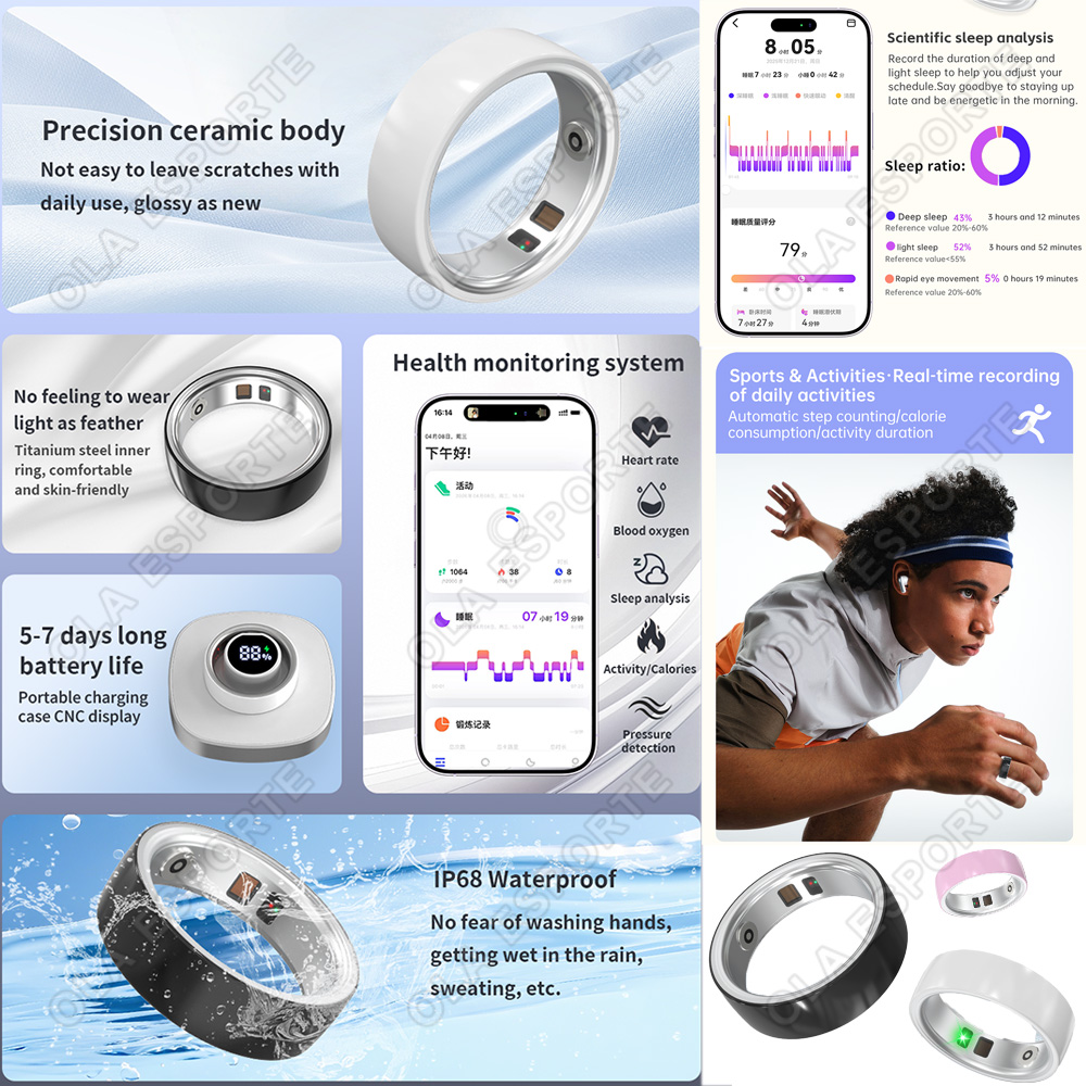 แหวนอัจฉริยะเซรามิก ตรวจวัดอัต - Blood Pressure Monitor บทวิจารณ์และราคา