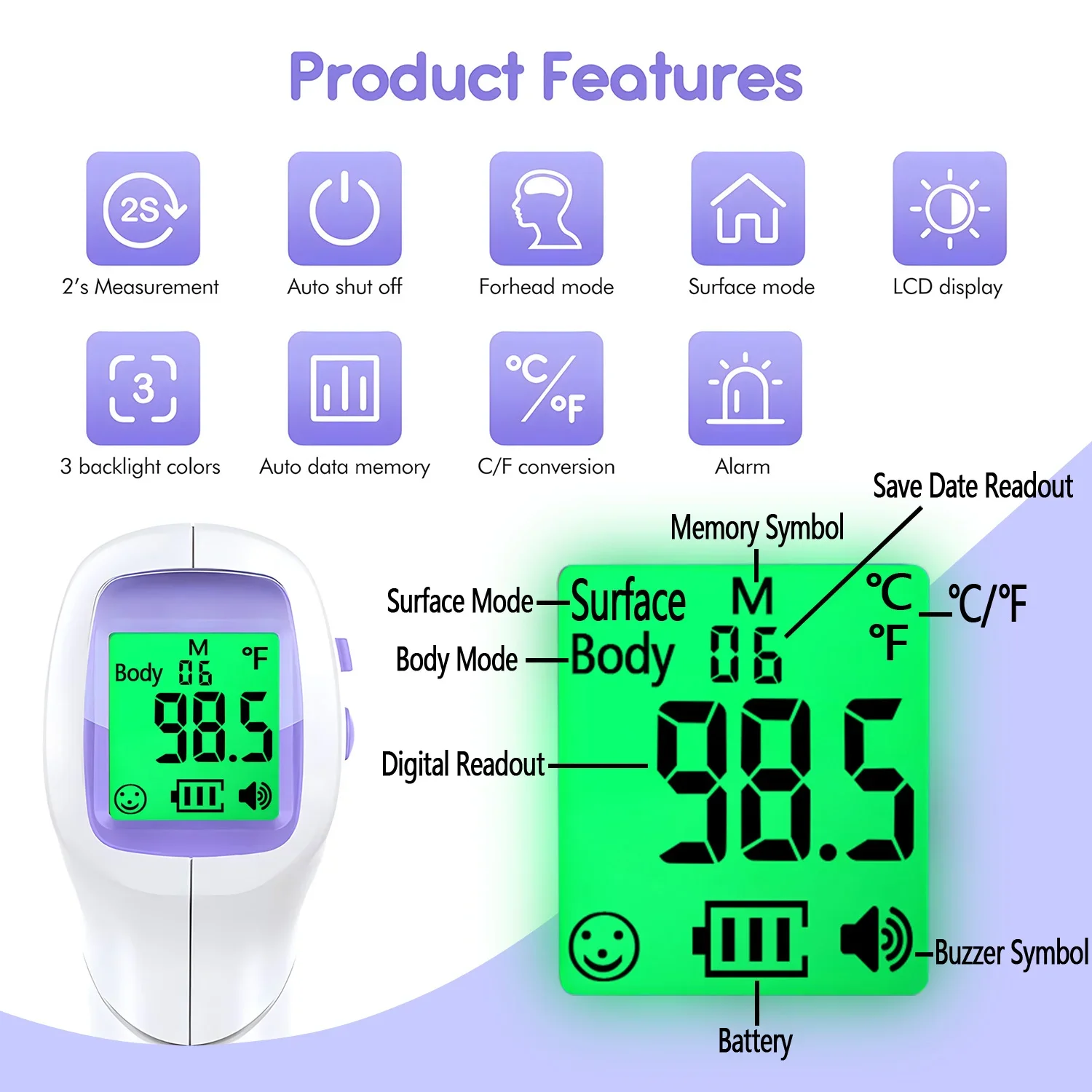 เครื่องวัดอุณหภูมิร่างกายแบบอิ - Pulse Oximeter บทวิจารณ์และราคา